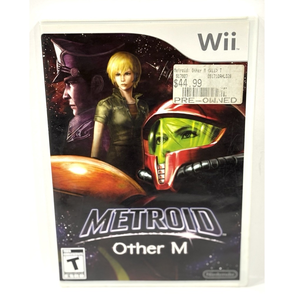 Metroid Other M Nintendo Wii 2010 Complete CIB Game Disc Manual & Case